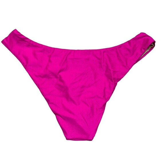 New! J.Crew Bikini Bottom Women’s Lg Curved Waist Cheeky Radiant Fuchsia BC125 - Picture 7 of 7
